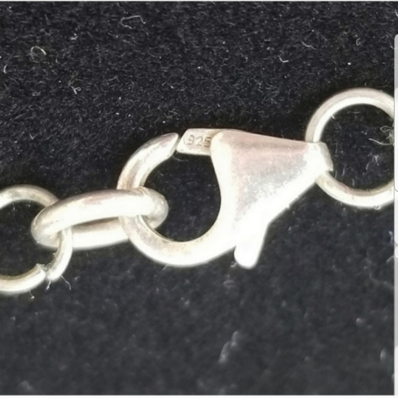 POLISH RED JASPER, CARNELIAN AGATE, & TEMPEST STONE NECKLACE WITH STERLING CLASP - Picture 7 of 7